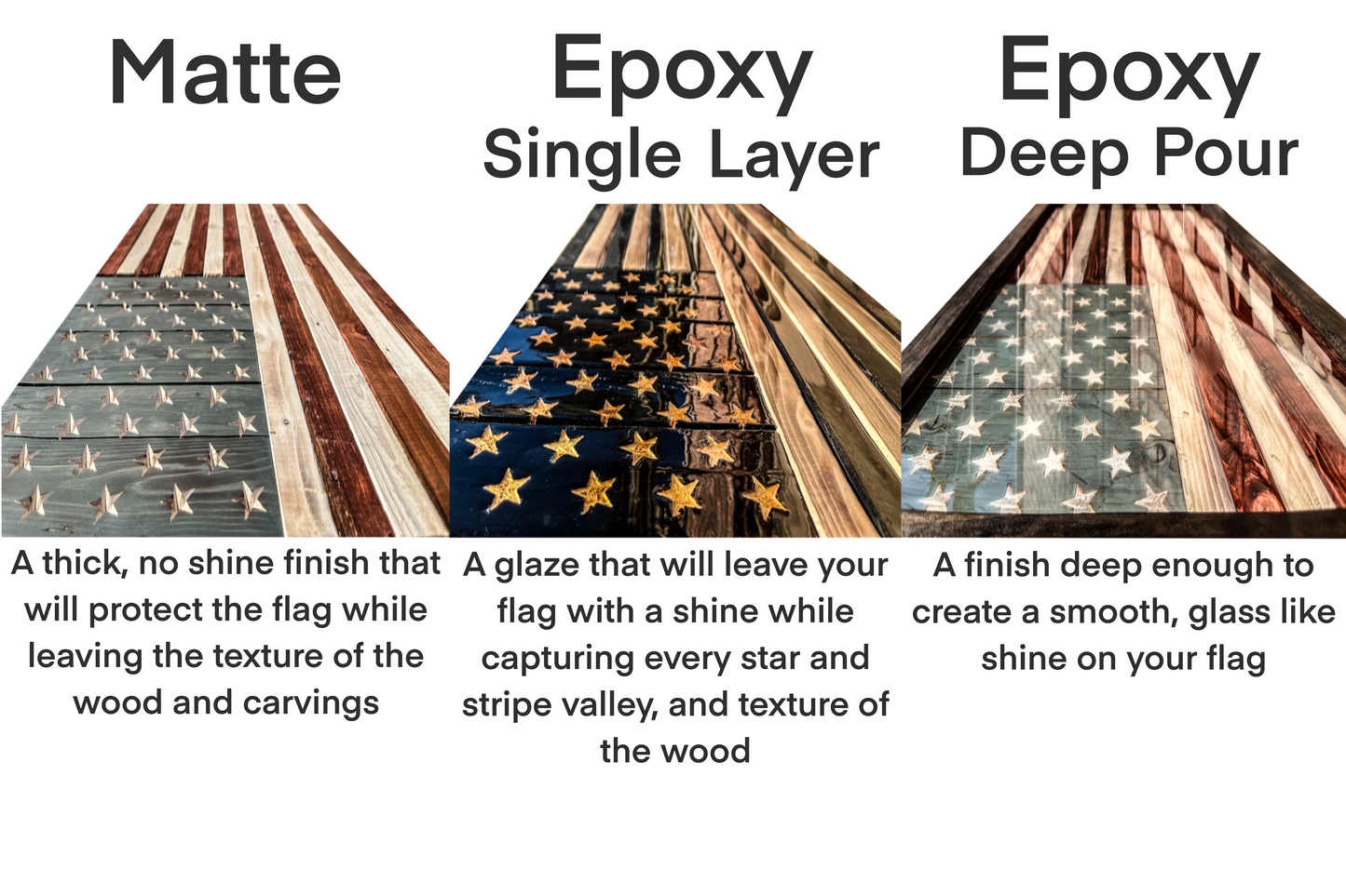 Thin Blue Line Distressed Wood Carved Subdued American Flag